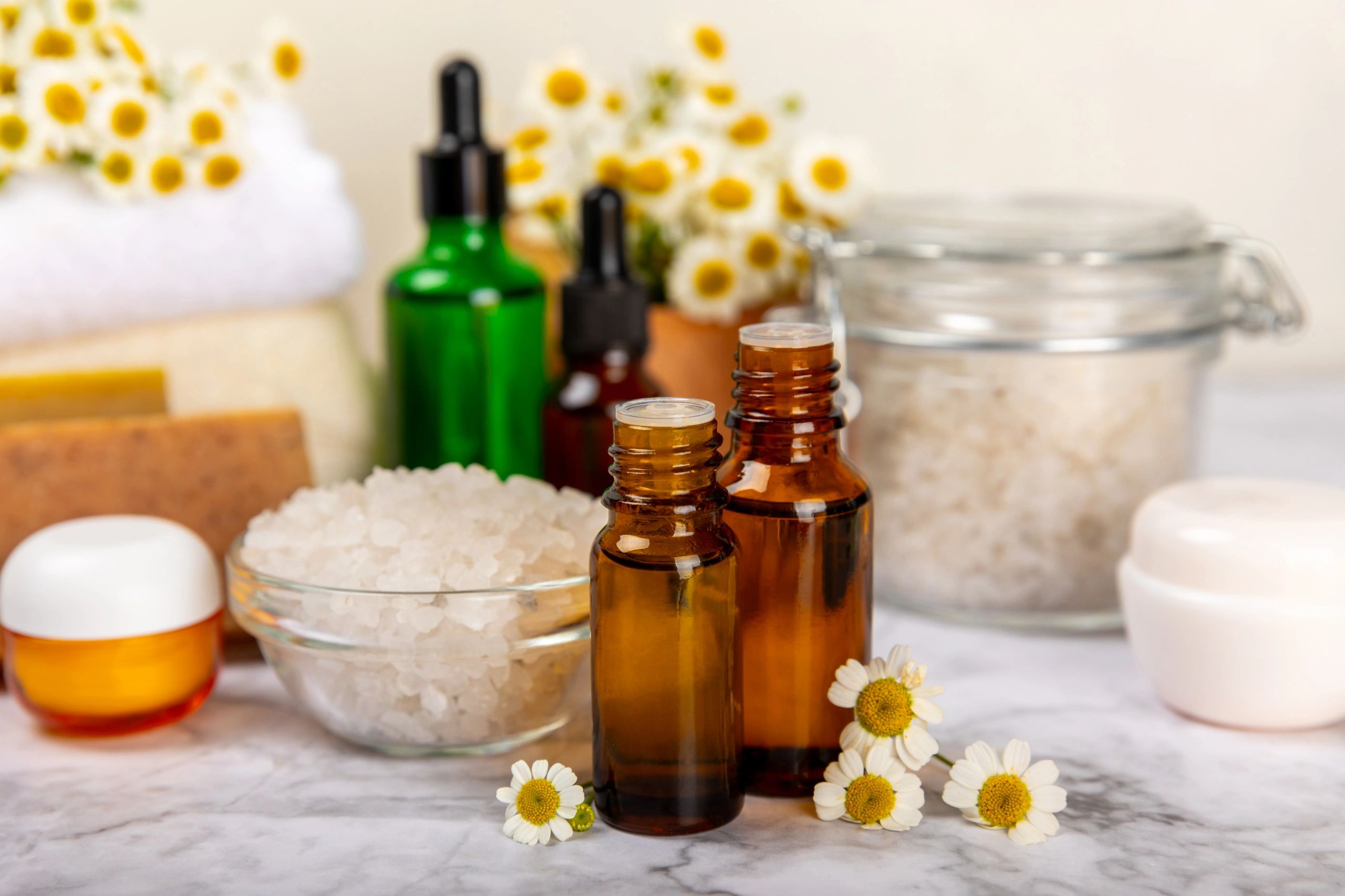 Natural wellness body oil skincare products